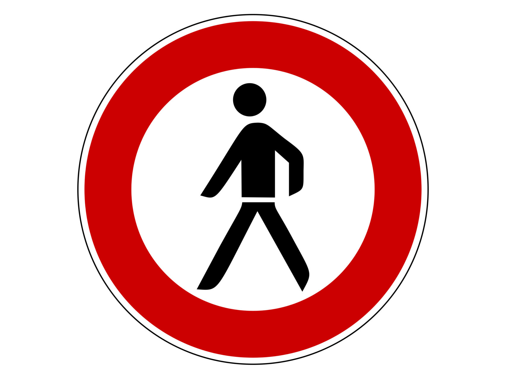 verkehrszeichen verbot für fahrräder